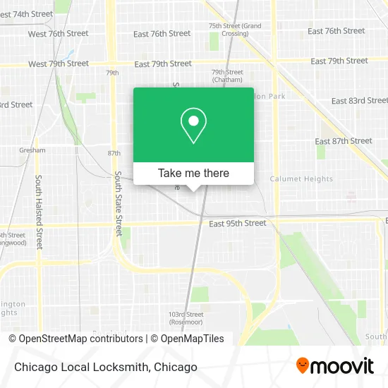 Chicago Local Locksmith map