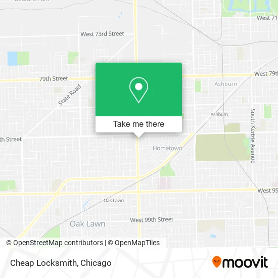Mapa de Cheap Locksmith