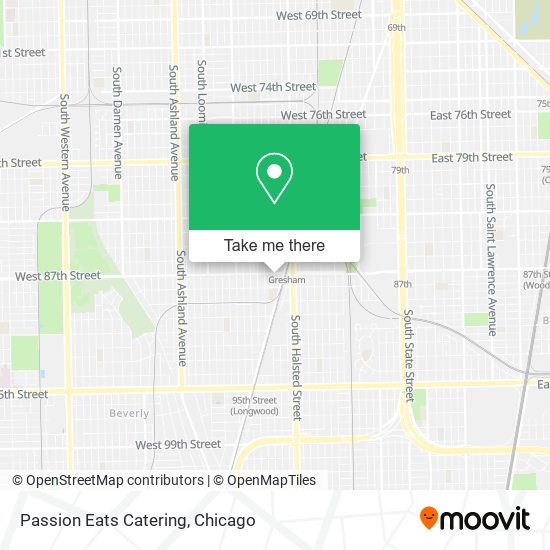 Passion Eats Catering map