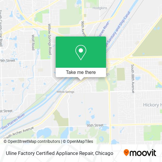 Uline Factory Certified Appliance Repair map