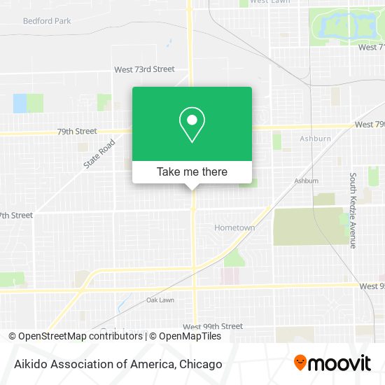 Aikido Association of America map