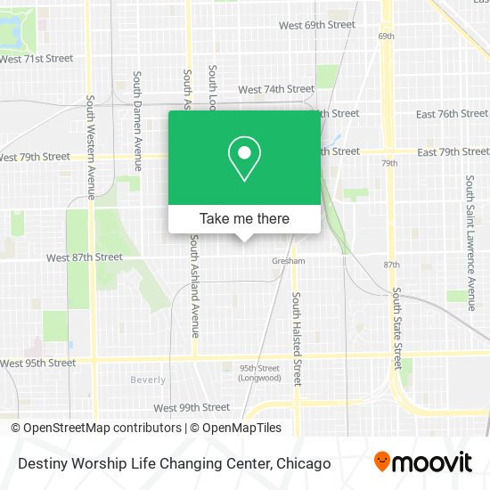 Destiny Worship Life Changing Center map