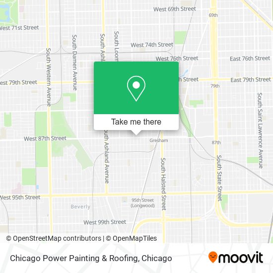 Chicago Power Painting & Roofing map