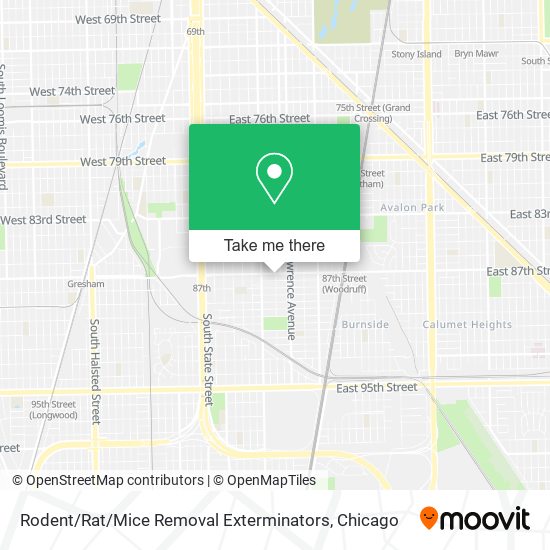 Rodent / Rat / Mice Removal Exterminators map