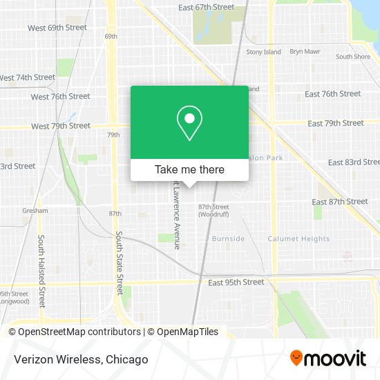 Mapa de Verizon Wireless