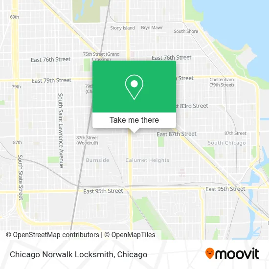 Chicago Norwalk Locksmith map