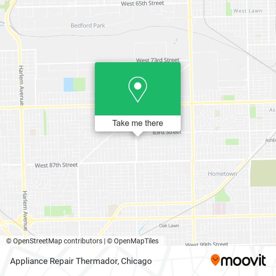 Appliance Repair Thermador map