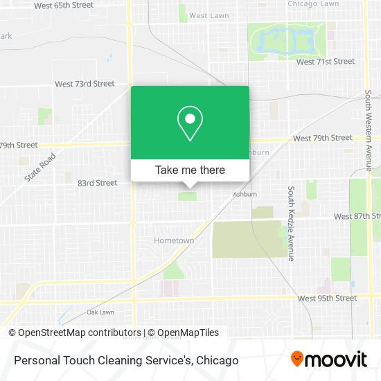 Mapa de Personal Touch Cleaning Service's