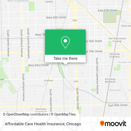 Affordable Care Health Insurance map