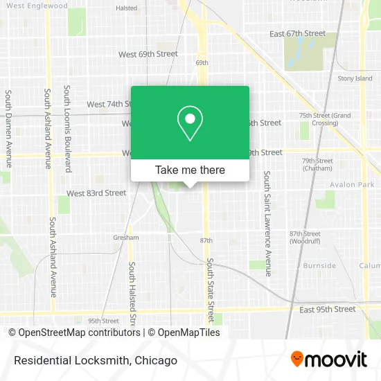 Residential Locksmith map