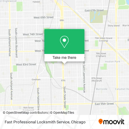 Fast Professional Locksmith Service map