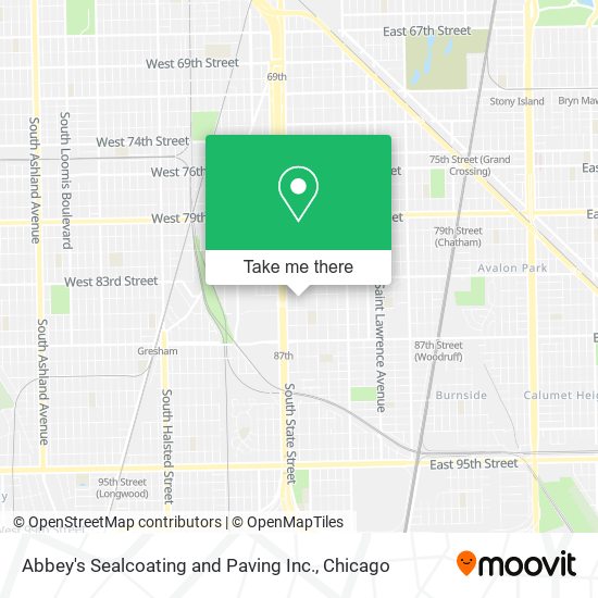 Mapa de Abbey's Sealcoating and Paving Inc.