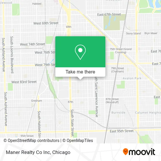 Maner Realty Co Inc map