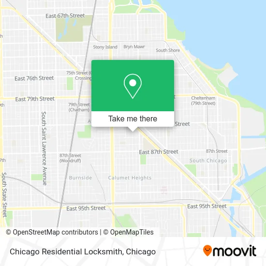 Chicago Residential Locksmith map