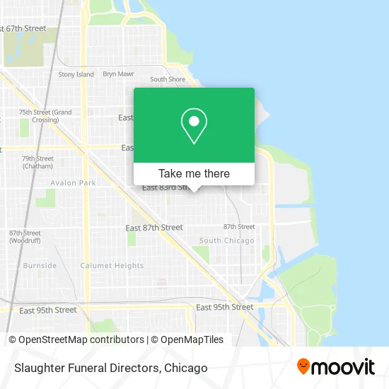 Slaughter Funeral Directors map
