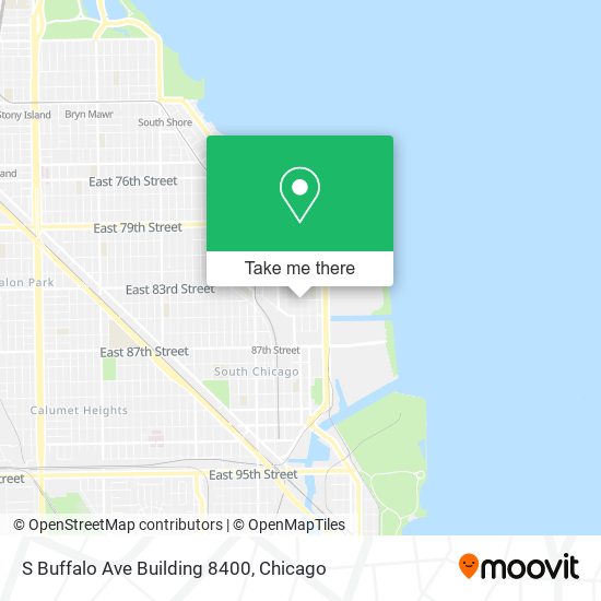 S Buffalo Ave Building 8400 map