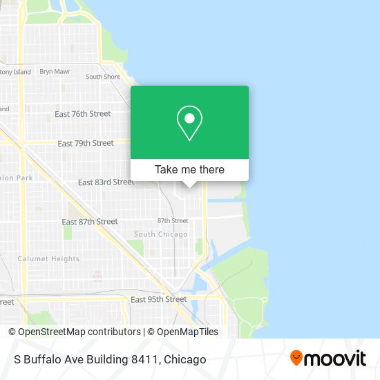 S Buffalo Ave Building 8411 map