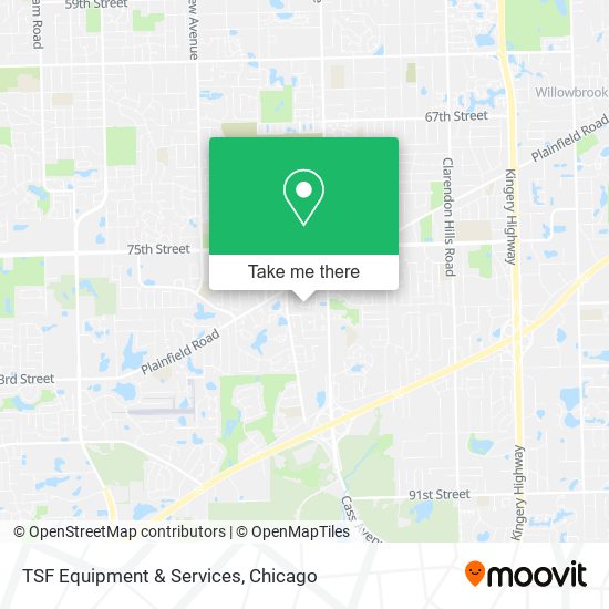 TSF Equipment & Services map