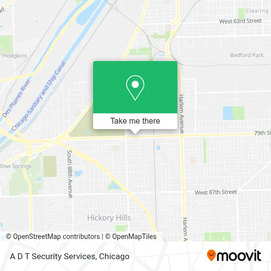 A D T Security Services map