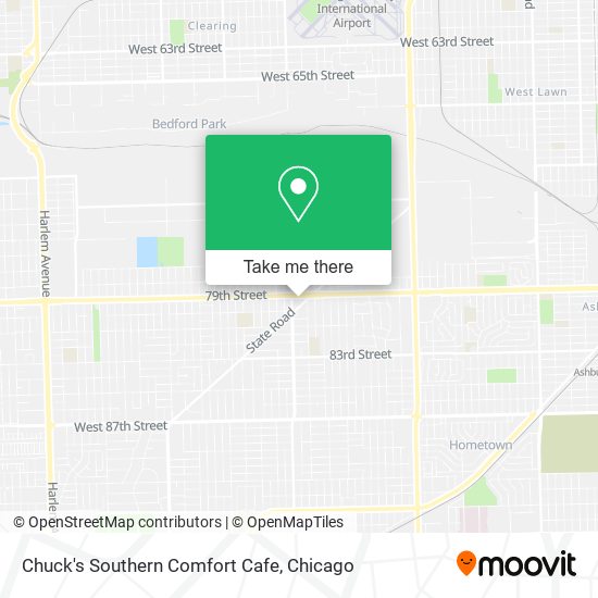Mapa de Chuck's Southern Comfort Cafe