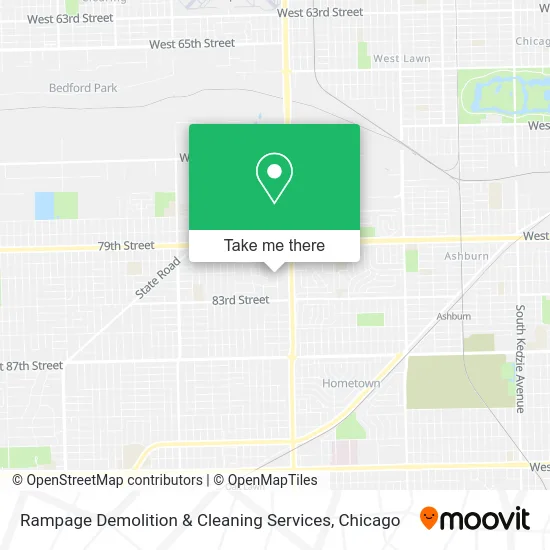 Rampage Demolition & Cleaning Services map