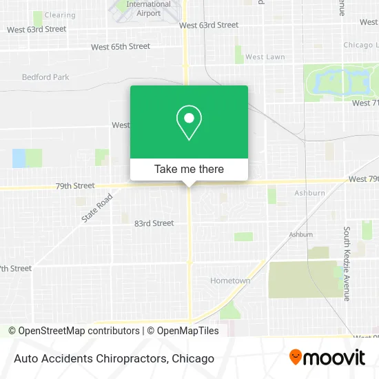 Auto Accidents Chiropractors map