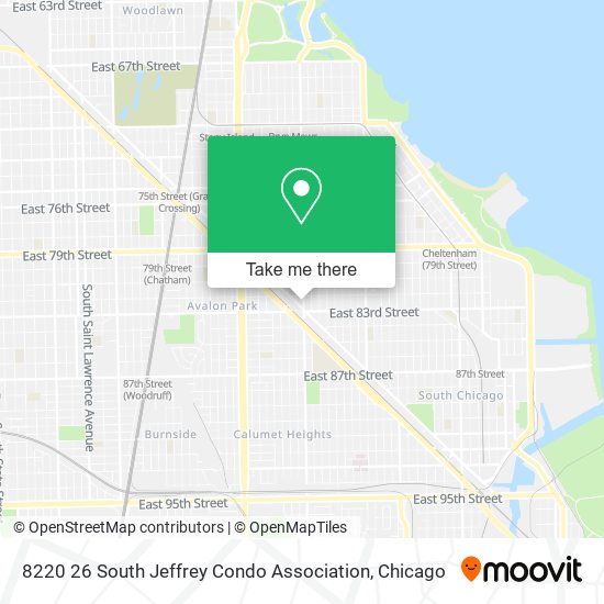 8220 26 South Jeffrey Condo Association map