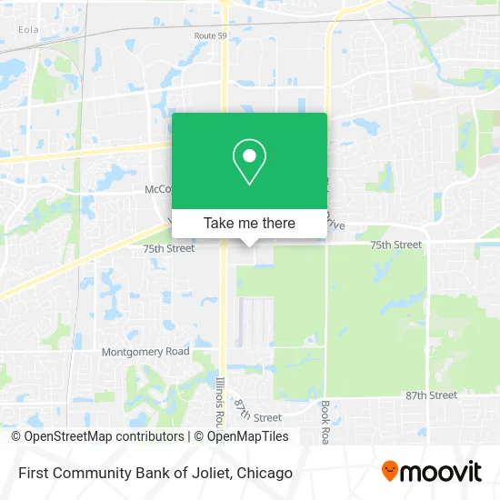 First Community Bank of Joliet map