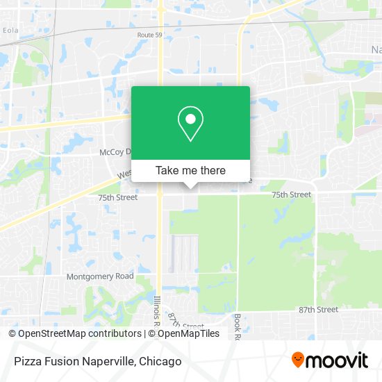 Mapa de Pizza Fusion Naperville