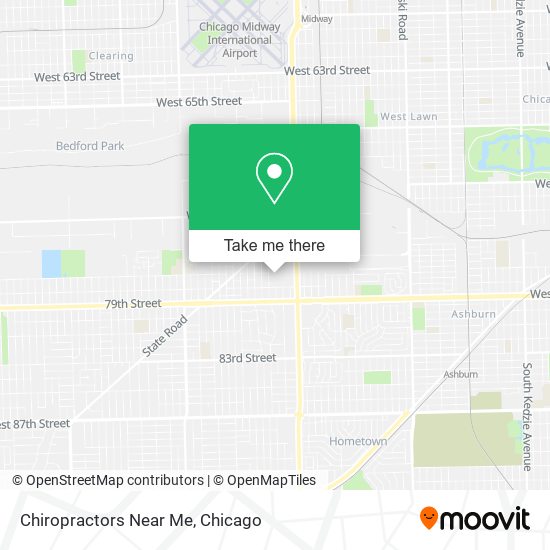 Chiropractors Near Me map