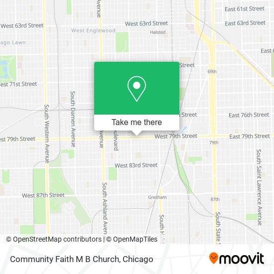 Mapa de Community Faith M B Church