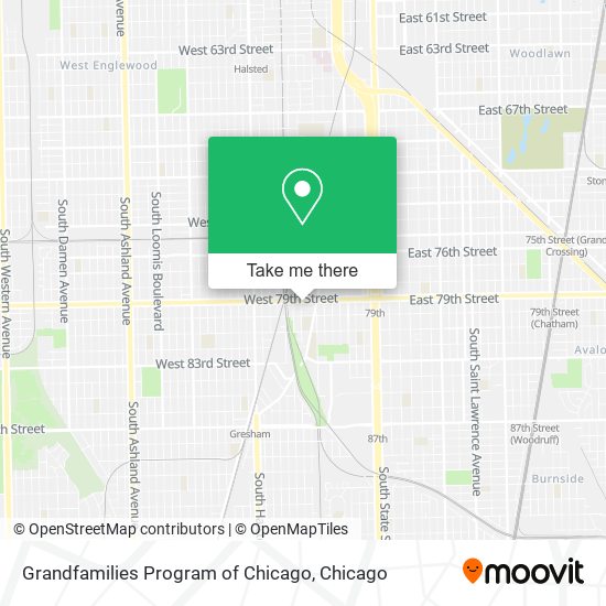Mapa de Grandfamilies Program of Chicago
