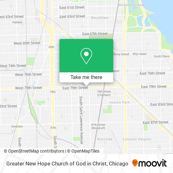 Greater New Hope Church of God in Christ map