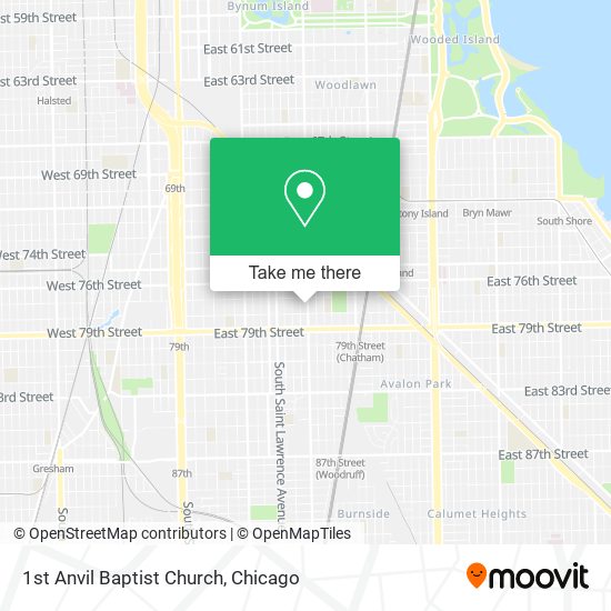 1st Anvil Baptist Church map