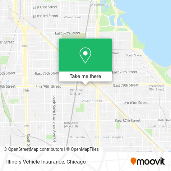 Illinois Vehicle Insurance map