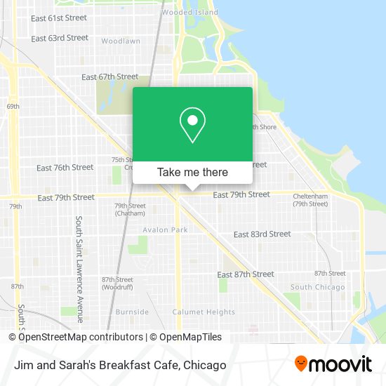 Mapa de Jim and Sarah's Breakfast Cafe