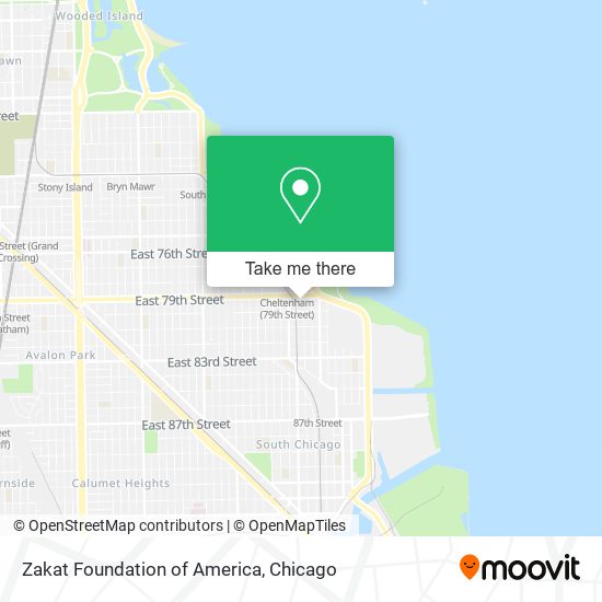Mapa de Zakat Foundation of America