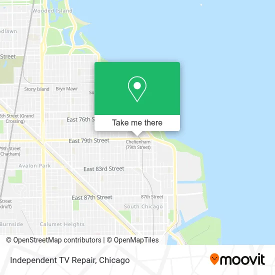 Independent TV Repair map