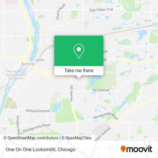 One On One Locksmith map
