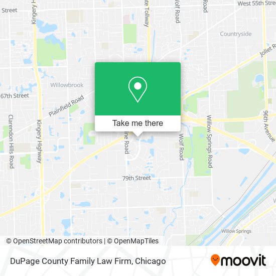 DuPage County Family Law Firm map