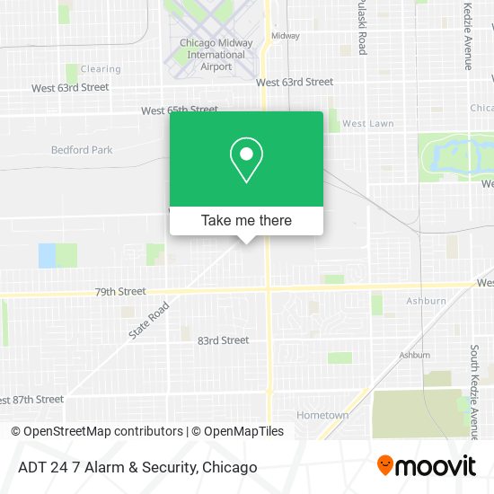 ADT 24 7 Alarm & Security map