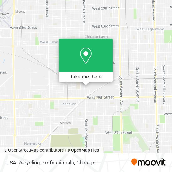 USA Recycling Professionals map