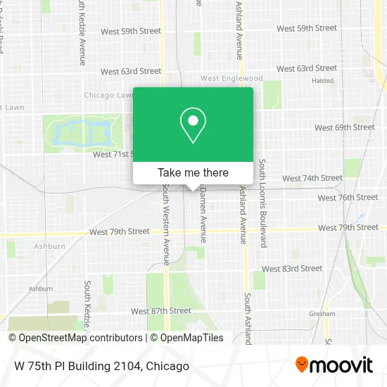 W 75th Pl Building 2104 map