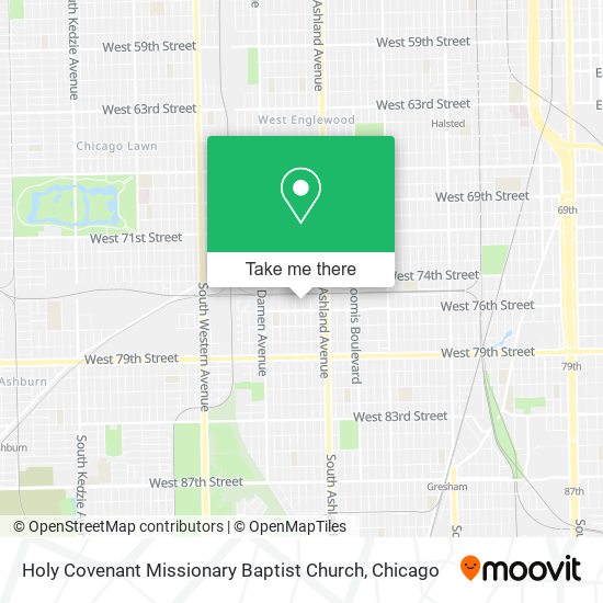 Mapa de Holy Covenant Missionary Baptist Church