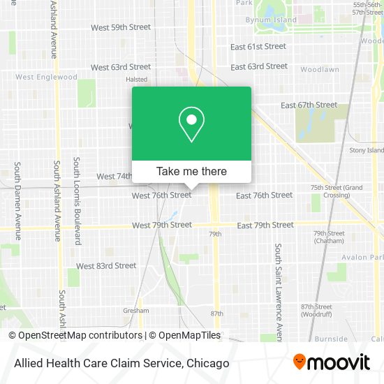 Mapa de Allied Health Care Claim Service