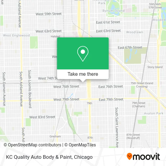 KC Quality Auto Body & Paint map