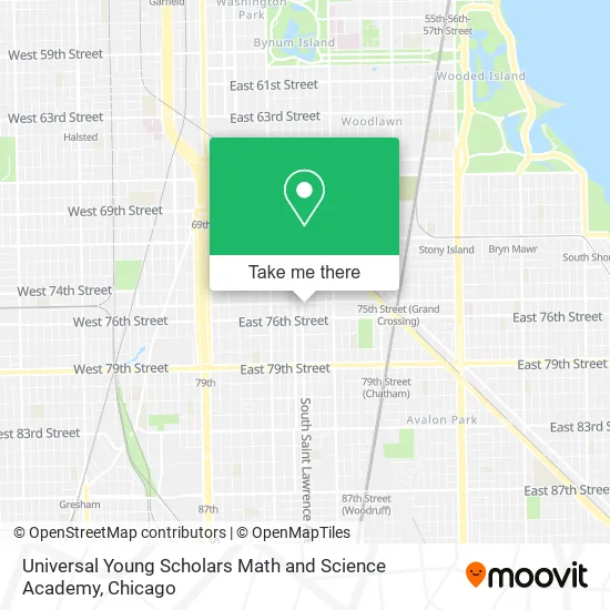 Mapa de Universal Young Scholars Math and Science Academy