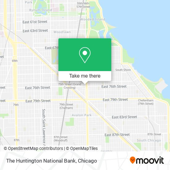 The Huntington National Bank map