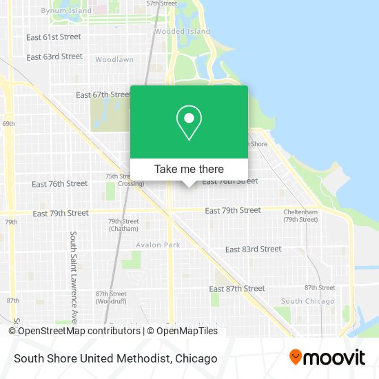 South Shore United Methodist map