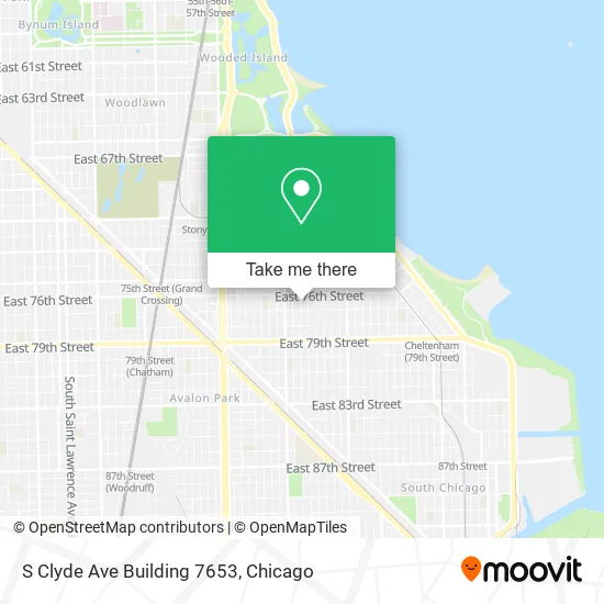 Mapa de S Clyde Ave Building 7653